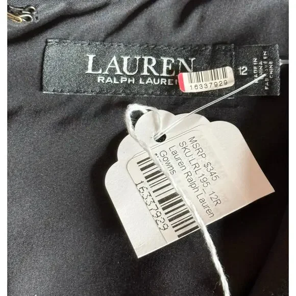 Lauren Ralph Lauren Black Zeenai Blazer Gown 12 - Picture 11 of 12